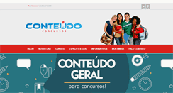 Desktop Screenshot of conteudoconcursos.com.br